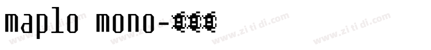 maplo mono字体转换